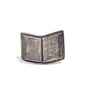 Emenee MK1038 Book Cabinet Knob in Antique Matte Silver (AMS)