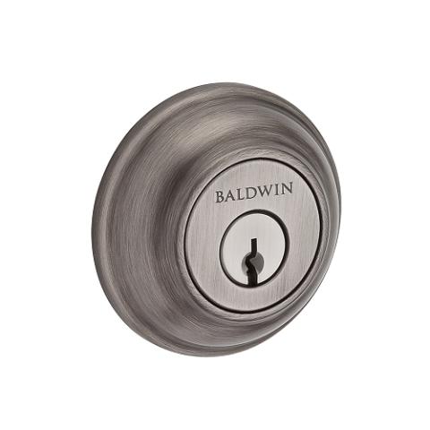 Baldwin Reserve Traditional Round Deadbolt (TRD) shown in Matte Antique Nickel