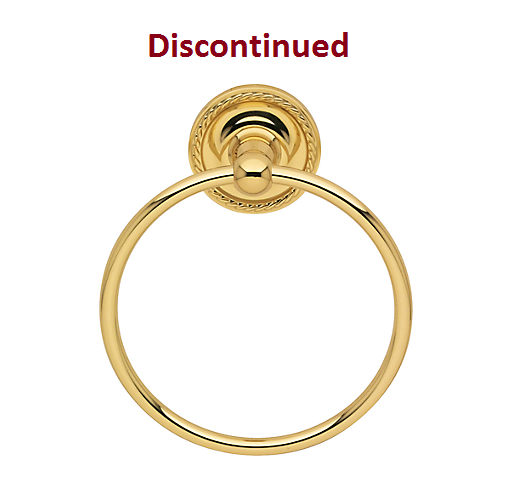 Baldwin Mystic Towel Ring Polished Brass (030)