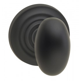 Omnia 434TD-10B Egg Door Knob Set with Traditional Rose