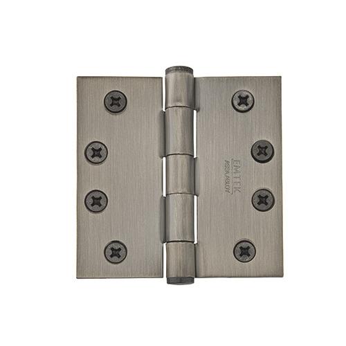 Emtek 4" x 4" Solid Brass Square Corner Residential Duty Hinges 96114