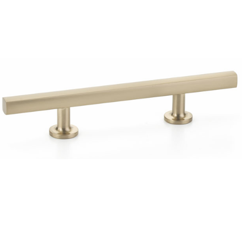 Emtek 86682 Urban Modern Freestone Extended Cabinet Pull Satin Brass