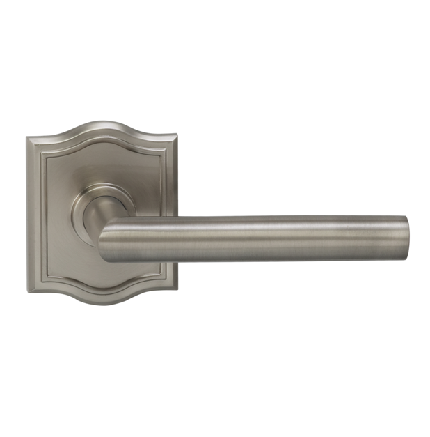 Omnia 912AR-15 Modern Door Lever Set with Arched Rose