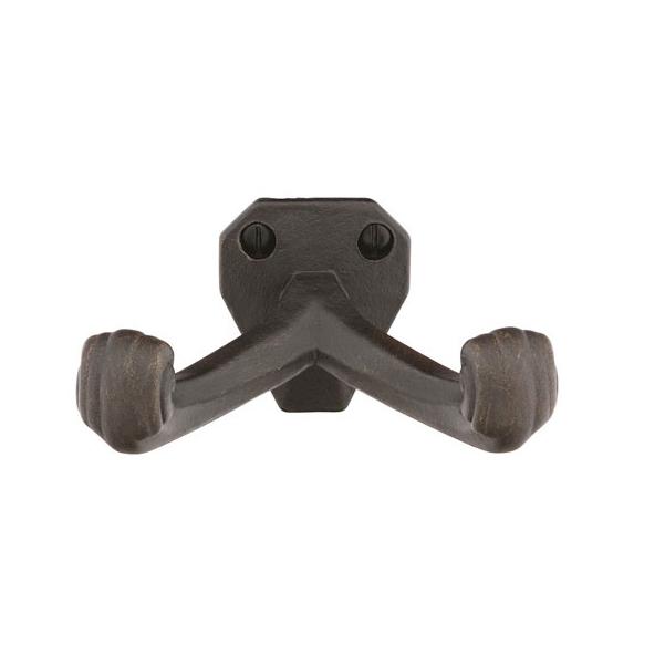Emtek 2707 Tuscany Bronze Double Hook Deep Medium Bronze Patina (MB)