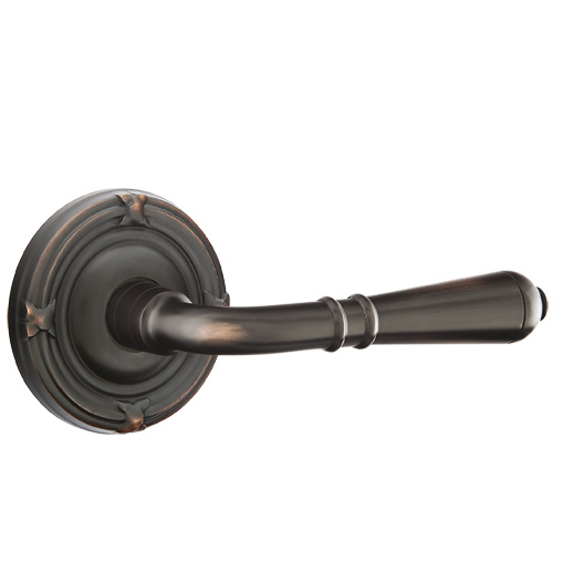 Emtek Turino Door lever with Ribbon and Reed Oil Rubbed Bronze (US10B)