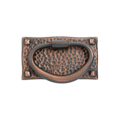 Emtek 86041 Hammered Oval Ring Pull Oil Rubbed Bronze (US10B)
