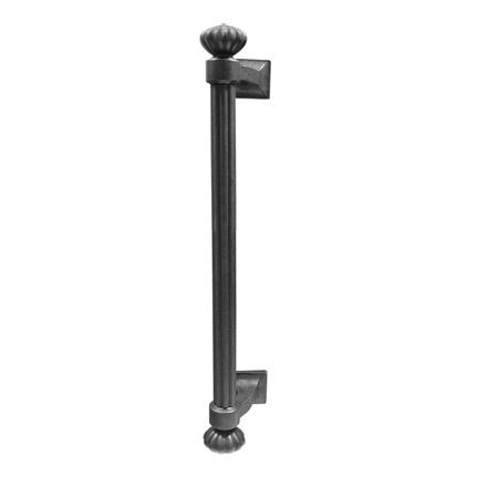 Emtek 86156 Lost Cast Wax Bronze Column Pull Flat Black Patina (FB)