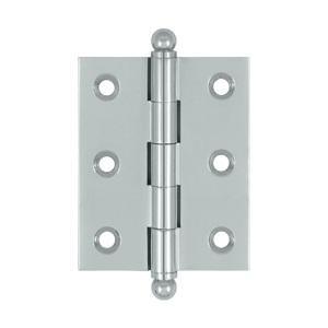 Deltana 2 1/2" x 2" Cabinet Brass Hinges w/Ball Tips (Pair) CH2520