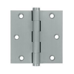 Deltana 3 1/2" x 3 1/2" Square Corner Residential Brass Hinges DSB35R