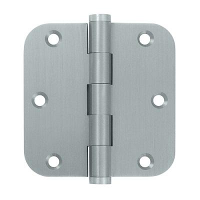 Deltana 3 1/2" x 3 1/2" Radius Corner Residential Solid Brass Hinges DSB35R4-R