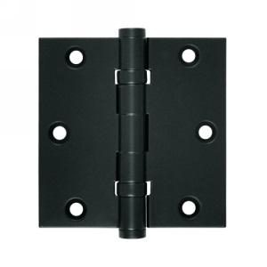 Deltana 3 1/2" x 3 1/2" Square Corner Ball Bearing Brass Hinges DSB35B