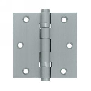 Deltana 3 1/2" x 3 1/2" Square Corner Ball Bearing Brass Hinges DSB35B