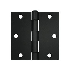 Deltana 3 1/2" x 3 1/2" Square Corner Residential Steel Hinges S35R