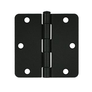 Deltana 3 1/2" x 3 1/2" Radius Corner Residential Steel Hinges S35R4/S35R5