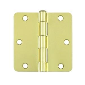 Deltana 3 1/2" x 3 1/2" Radius Corner Residential Steel Hinges S35R4/S35R5