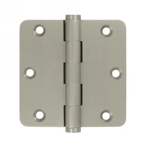 Deltana 3 1/2" x 3 1/2" Radius Corner Standard Brass Hinges DSB35R5,DSB35R4
