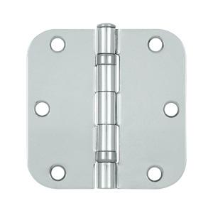 Deltana 3 1/2" x 3 1/2" Radius Corner Ball Bearing Residential Steel Hinges