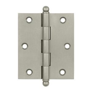 Deltana 3" x 2 1/2" Cabinet Brass Hinges w/Ball Tips (Pair) CH3025
