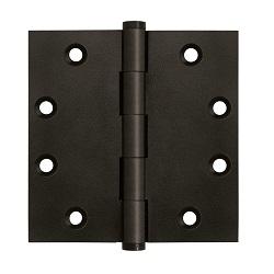 Deltana 4 1/2" x 4 1/2" Square Corner Solid Brass Hinges DSB45