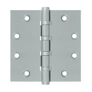 Deltana 4 1/2" x 4 1/2" Square Corner Ball Bearing Solid Brass Hinges DSB45B