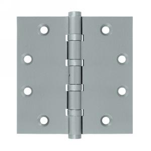 Deltana 4 1/2" x 4 1/2" Square Corner Ball Bearing Brass Hinges NRP DSB45NB 