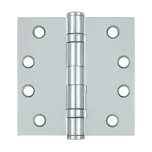 Deltana 4" x 4" Square Corner Ball Bearing Heavy Duty Steel Hinges S44HDBB