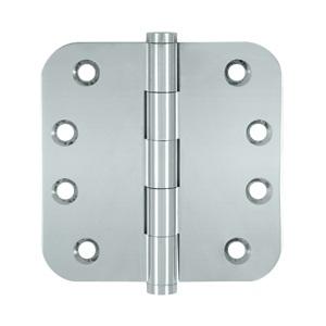Deltana 4" x 4" Radius Corner (5/8") Solid Brass Hinges DSB4R5