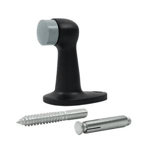 Deltana FDB278 Solid Brass Floor Mount Door Bumper Paint Black