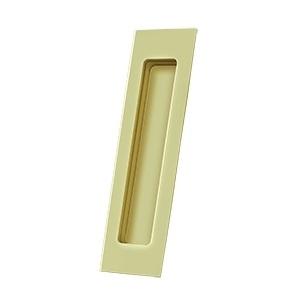 Deltana FP7178 Solid Brass Rectangular HD Flush Pull Polished Brass (US3)