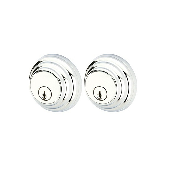 Emtek 8355 Low Profile Double Cylinder Deadbolt Polished Chrome (US26)