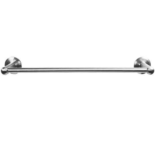 Emtek S7010, S7020, S7030 Satinless Steel Towel Bar with Beveled Rose