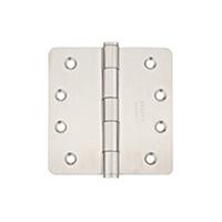 Emtek 4 x 4 Stainless Steel Radius Corner Residential Duty Hinges 9812432D
