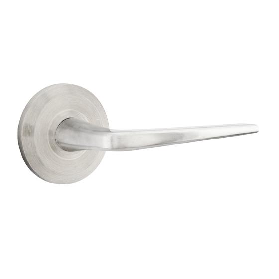 Emtek Stainless Steel Athena Door Lever with Beveled Rose Stainless Steel (SS)