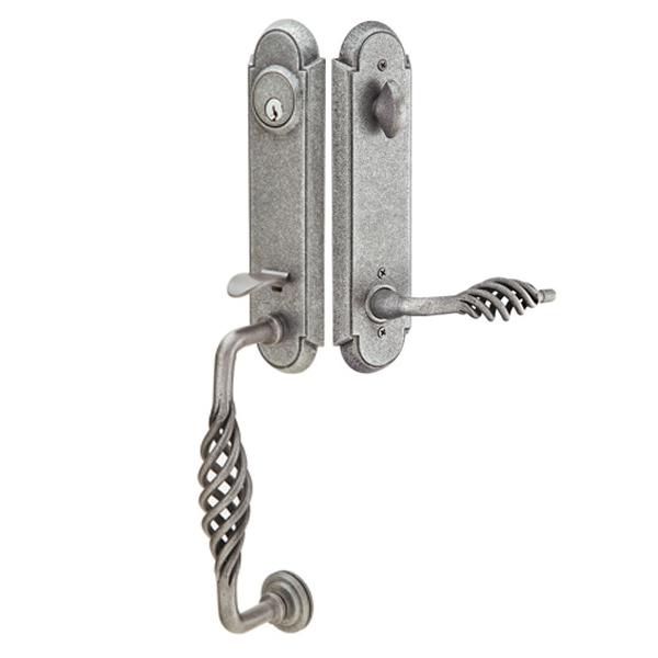 Emtek Wrought steel Monolithic w/Lafayette Grip and Lever 460111, 461111, 462111