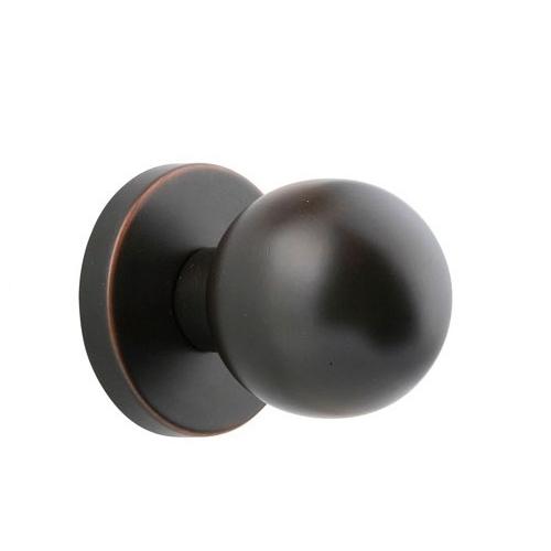 Emtek Orb Knob Door Set with Disk Rose Oil Rubbed Bronze (US10B)