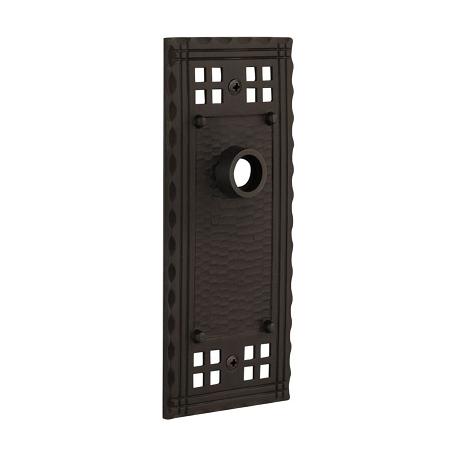 Nostalgic Warehouse Craftsman Plate Without Keyhole Passage Oil Rubbed Bronze 
