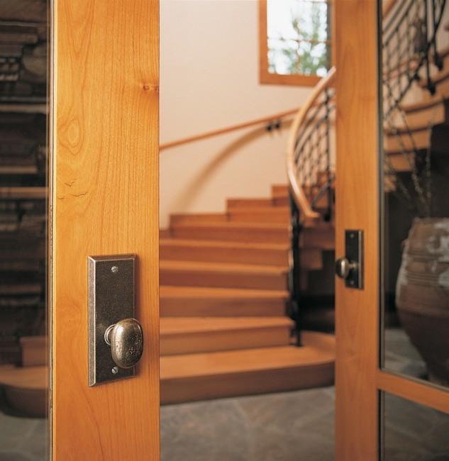 Rocky Mountain EB55 Escutcheon shown with Small Potato Knob