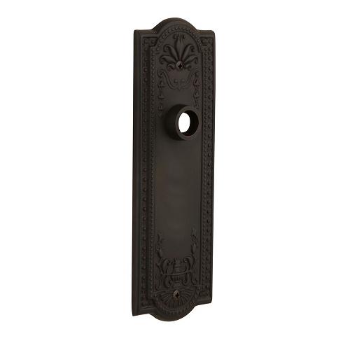 Nostalgic Warehouse Meadows Plate Without Keyhole Passage Oil Rubbed Bronze