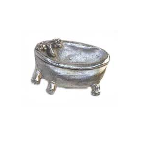 Emenee MK1114 Bath Tub Cabinet Knob in Antique Matte Silver (AMS)