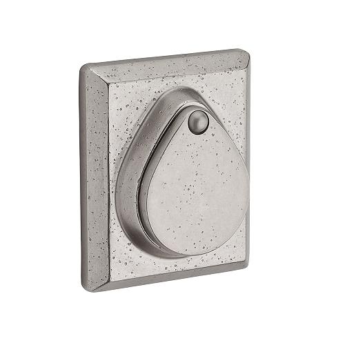 Baldwin Reserve Rustic Square Deadbolt (RSD) shown in White Bronze (492)