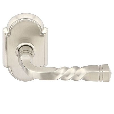 Emtek Santa Fe Door lever with #8 rose Satin Nickel (US15)